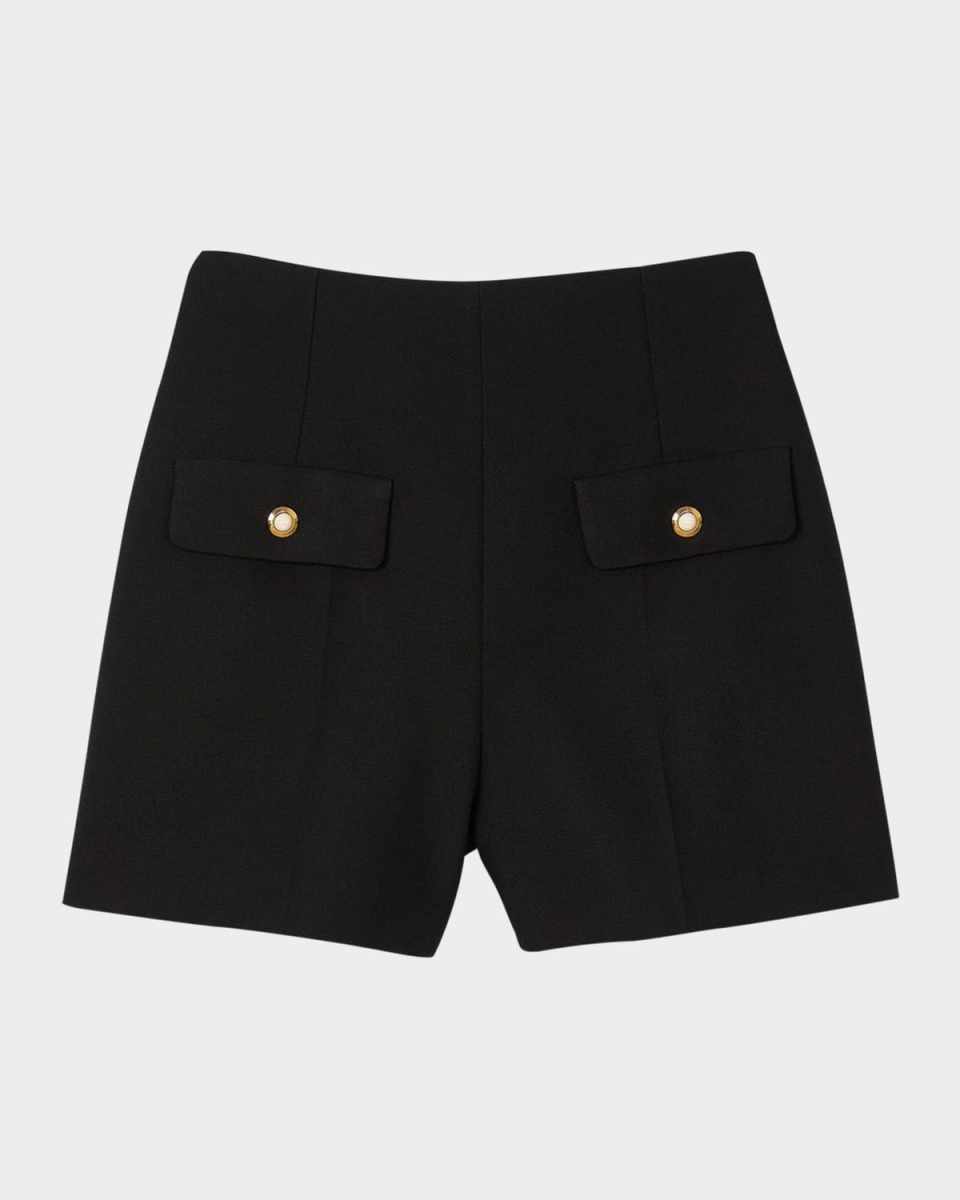 Dominique High-Waist Trouser Shorts